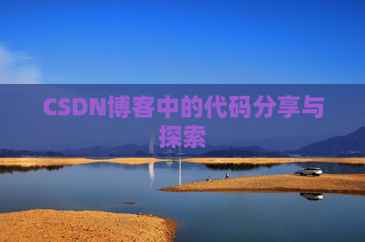 CSDN博客中的代码分享与探索